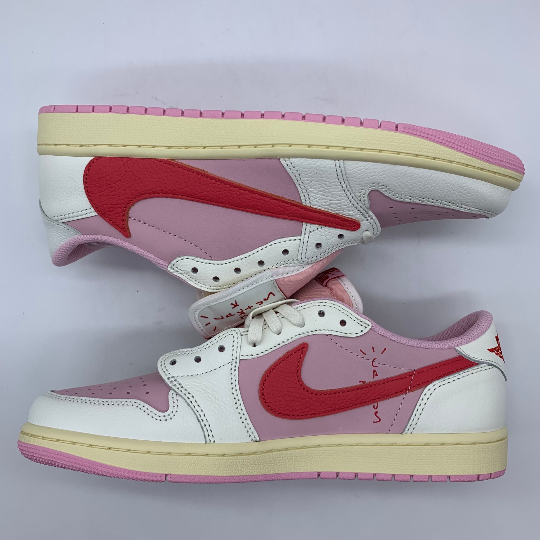 Travis Scott × Nike Air Jordan 1 Retro Low OG "Sail/Tropical Pink"