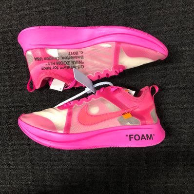 Off-White × Nike Zoom Fly "Pink"