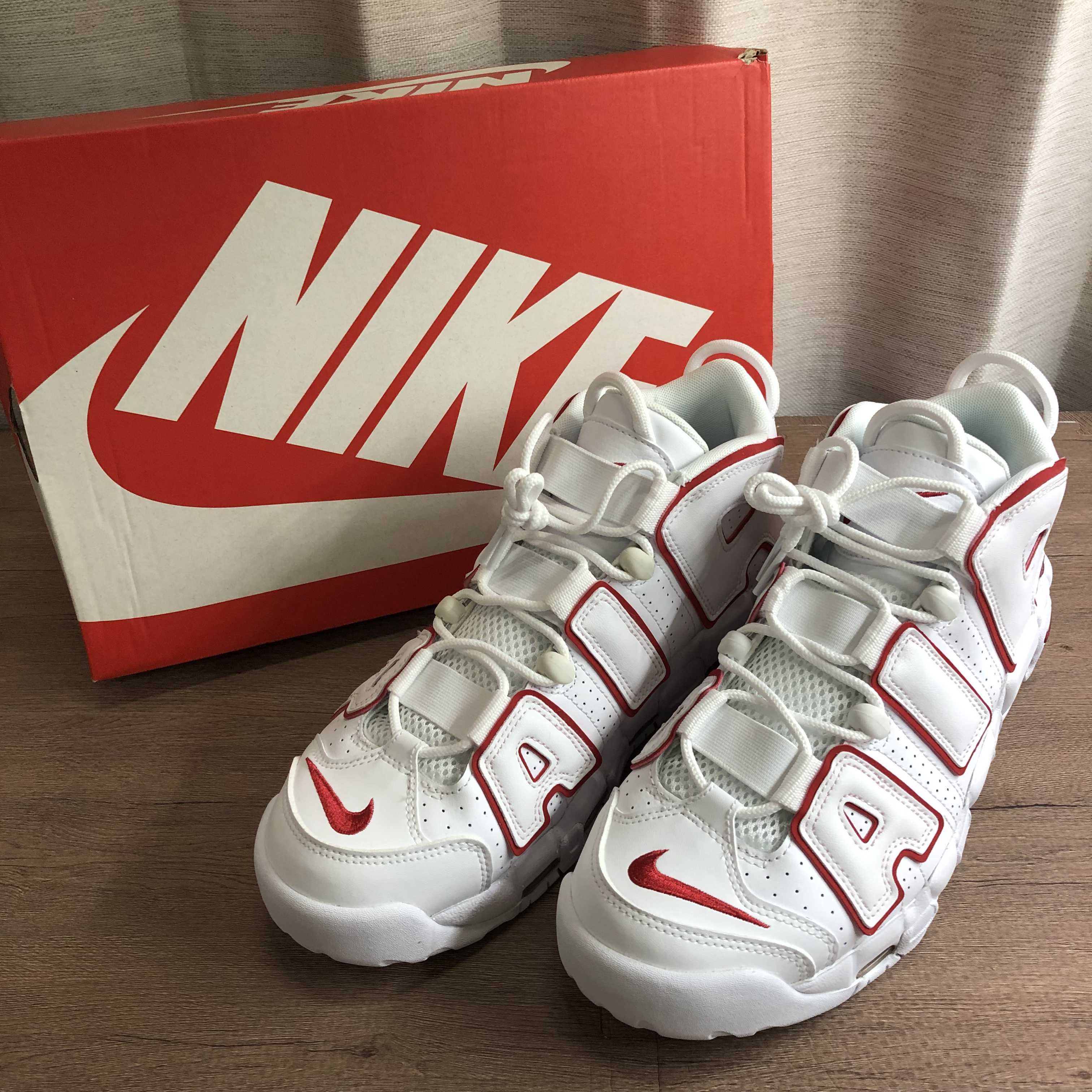NIKE AIR MORE UPTEMPO "WHITE/VARSITY RED" (2021)