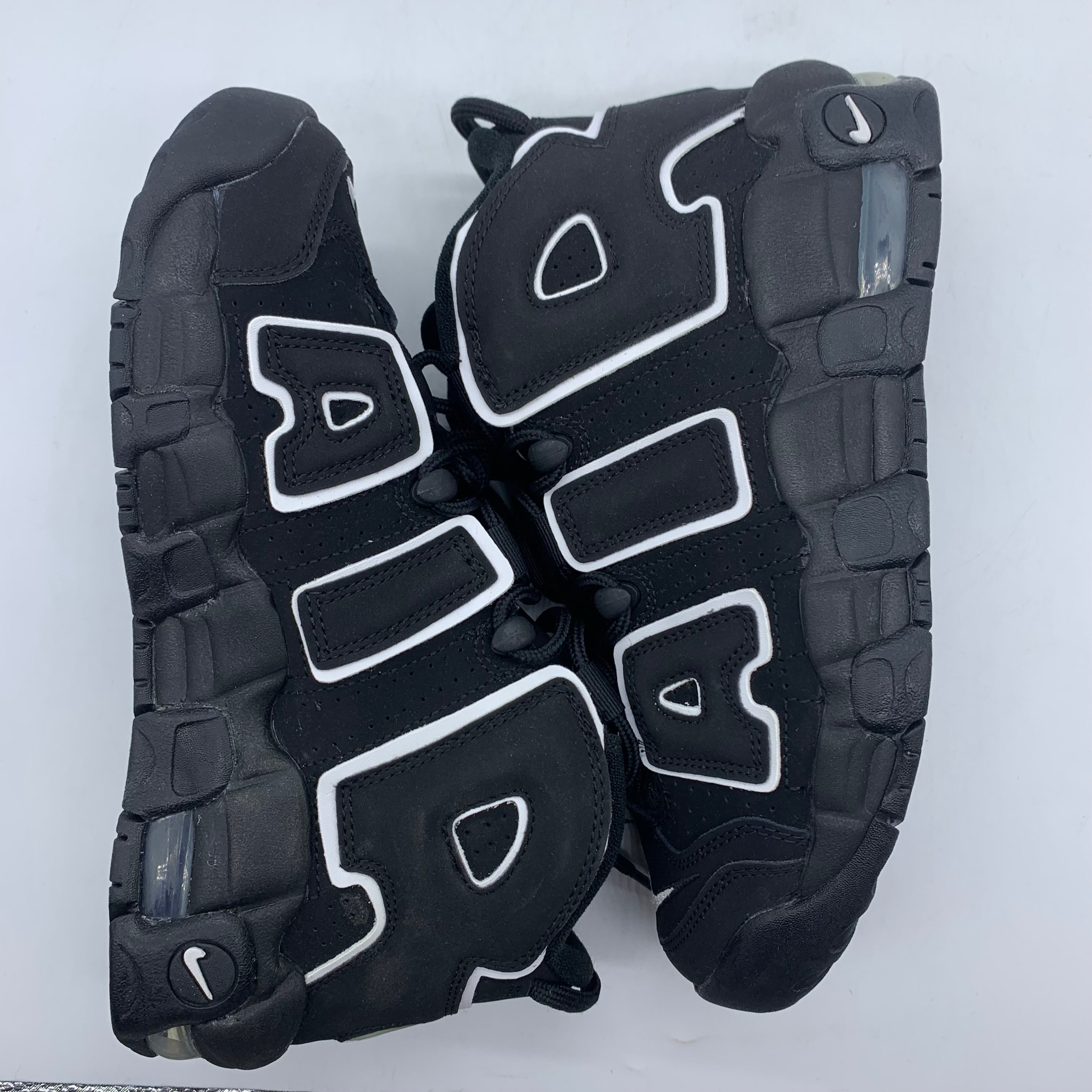 NIKE AIR MORE UPTEMPO GS "BLACK/WHITE"(2020)