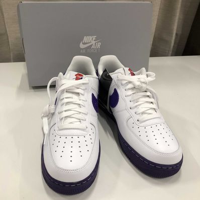 Nike Air Force 1 Low '07 EMB "White and Court Purple"