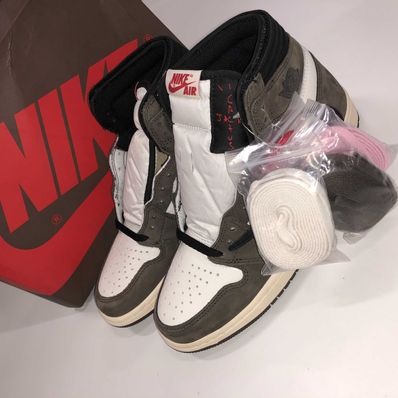 Travis Scott × Nike Air Jordan 1 Retro High OG TS SP "Sail/Dark Mocha"