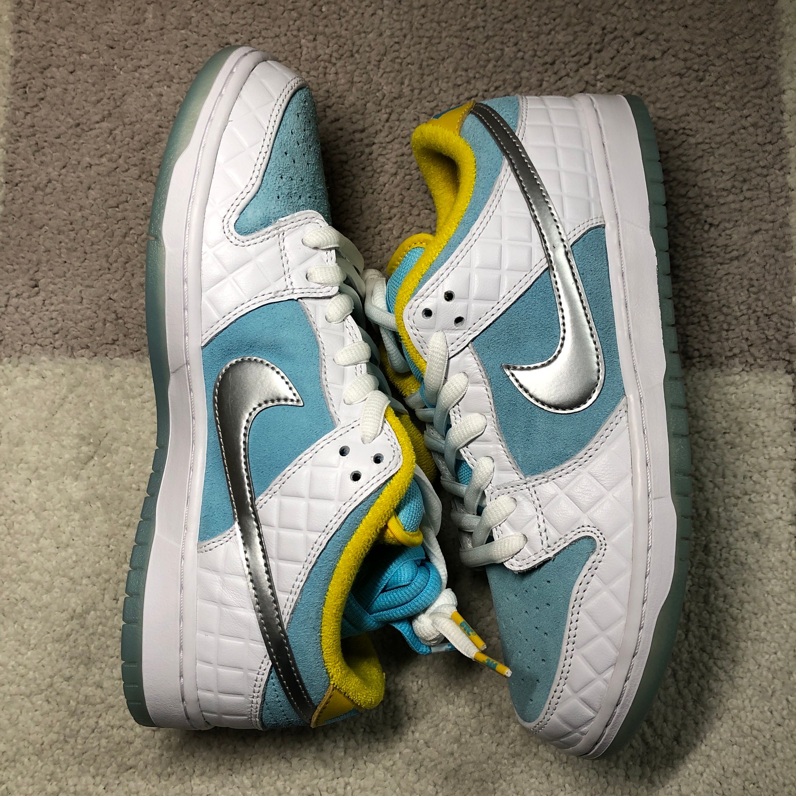 FTC × Nike SB Dunk Low "White/Blue"