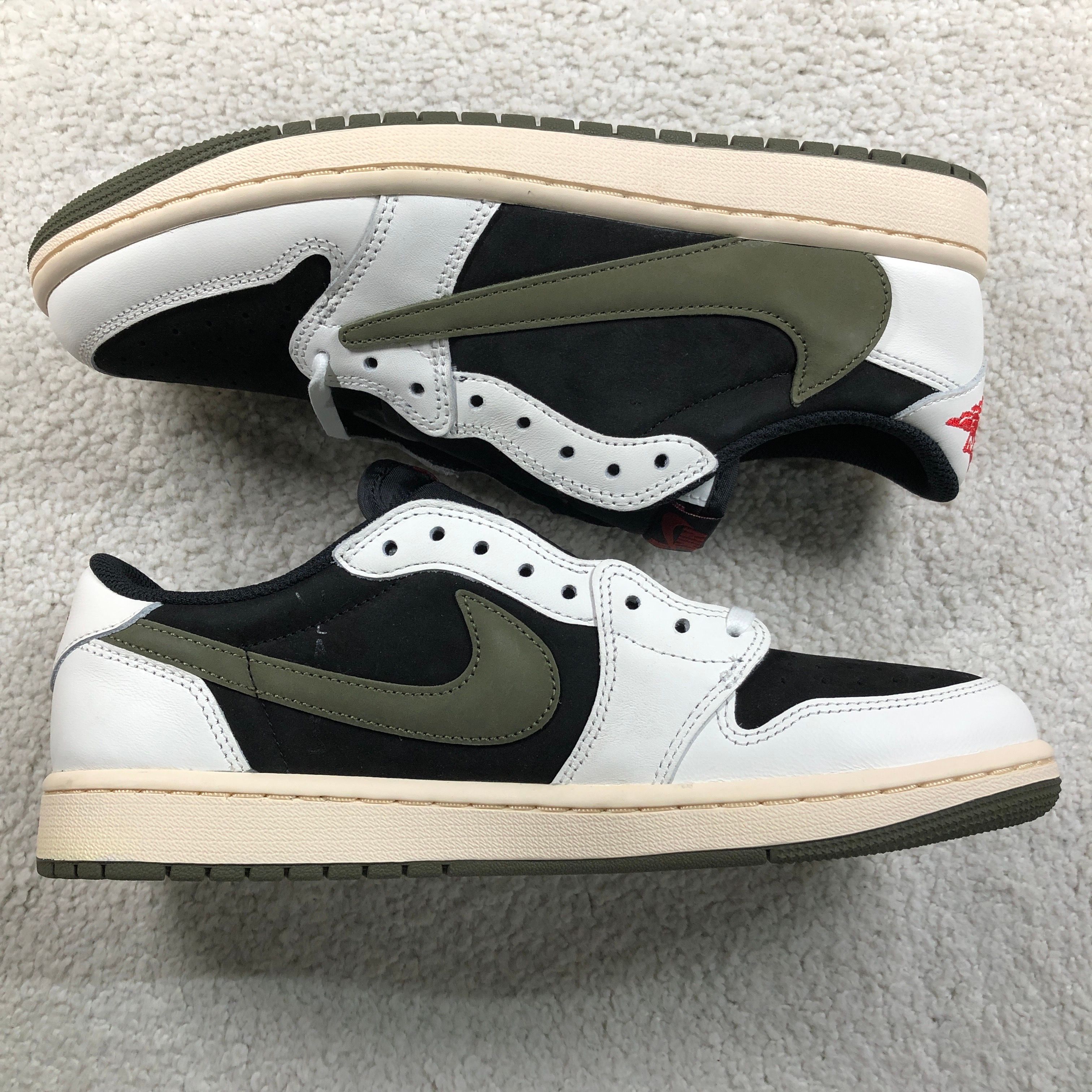 Travis Scott × Nike Women's Air Jordan 1 Low OG "Medium Olive"