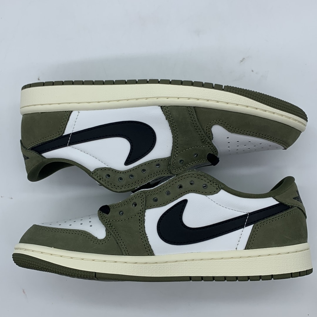 Nike Air Jordan 1 Low OG "Medium Olive and Summit White"
