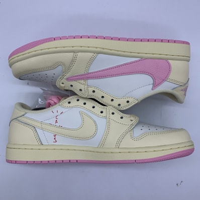 Travis Scott × Nike Air Jordan 1 Retro Low OG "Muslin/Shy Pink"
