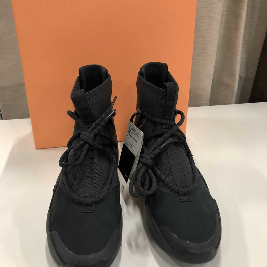 Fear Of God × Nike Air  1 "Triple Black"