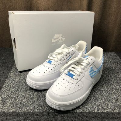 Nike Women's Air Force 1 Low "Blue Gingham"