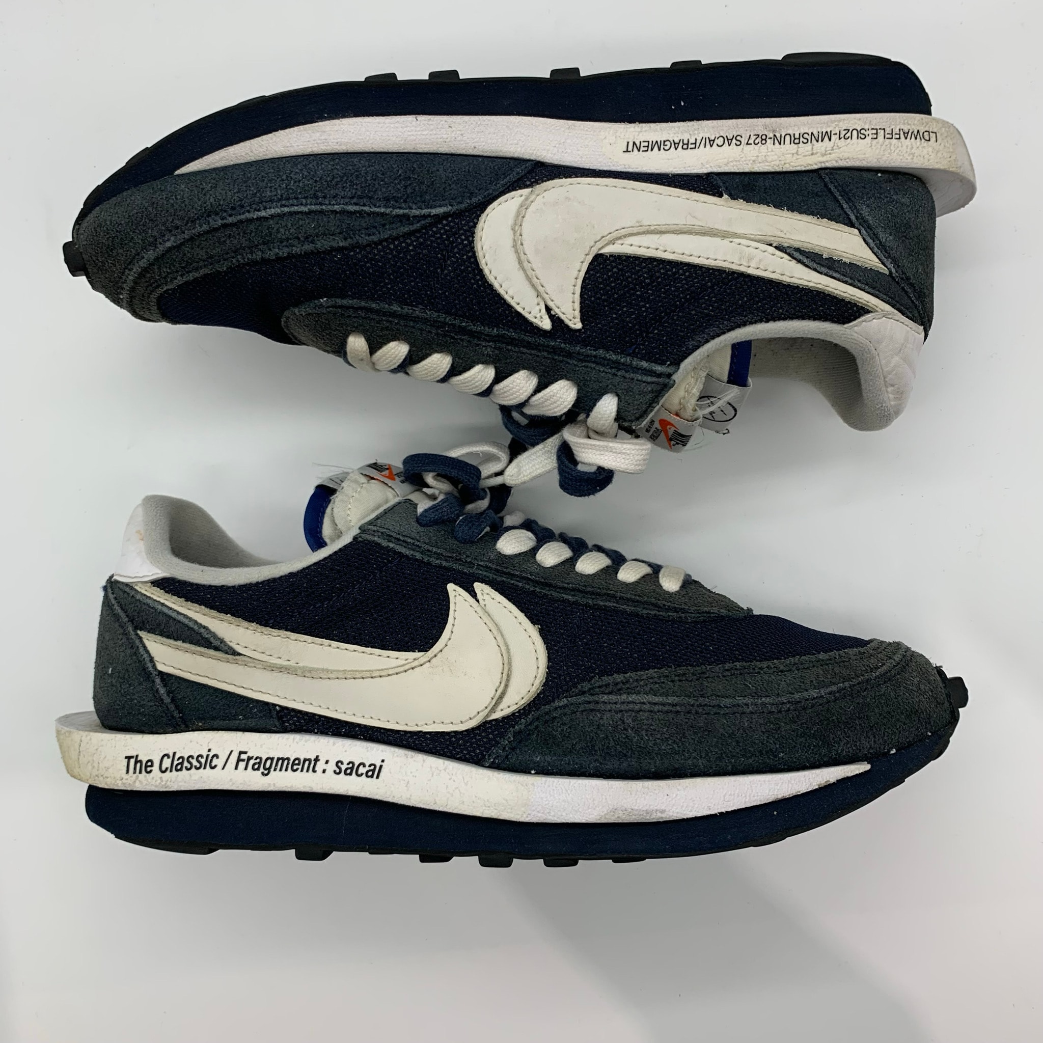 fragment design × sacai × Nike LD Waffle "Blackended Blue"