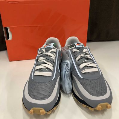 CLOT × Sacai × Nike LD Waffle "Grey Obsidian/Cool Grey"