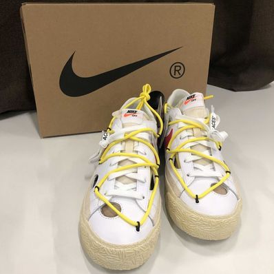 Off-White × Nike Blazer Low "White and University Red"