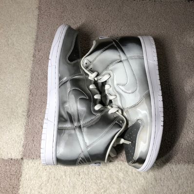 CLOT × Nike Dunk High "Silver/Flux"