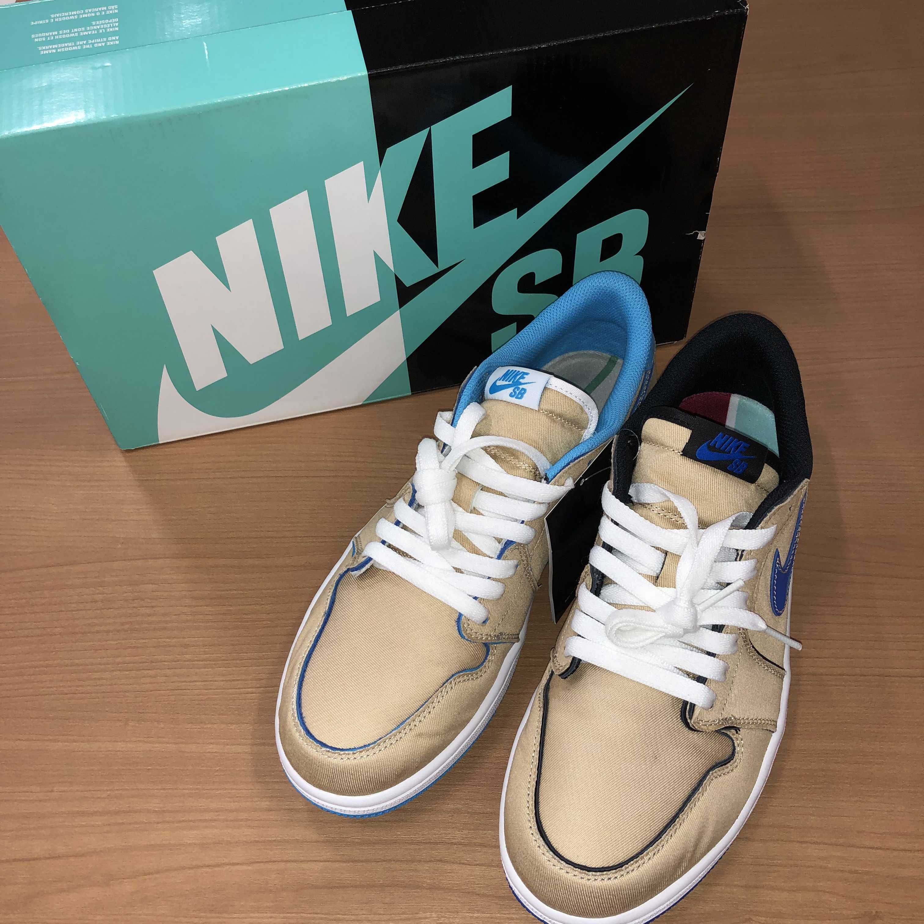 Nike SB Air Jordan 1 Low "Desert Ore/Royal Blue" 
