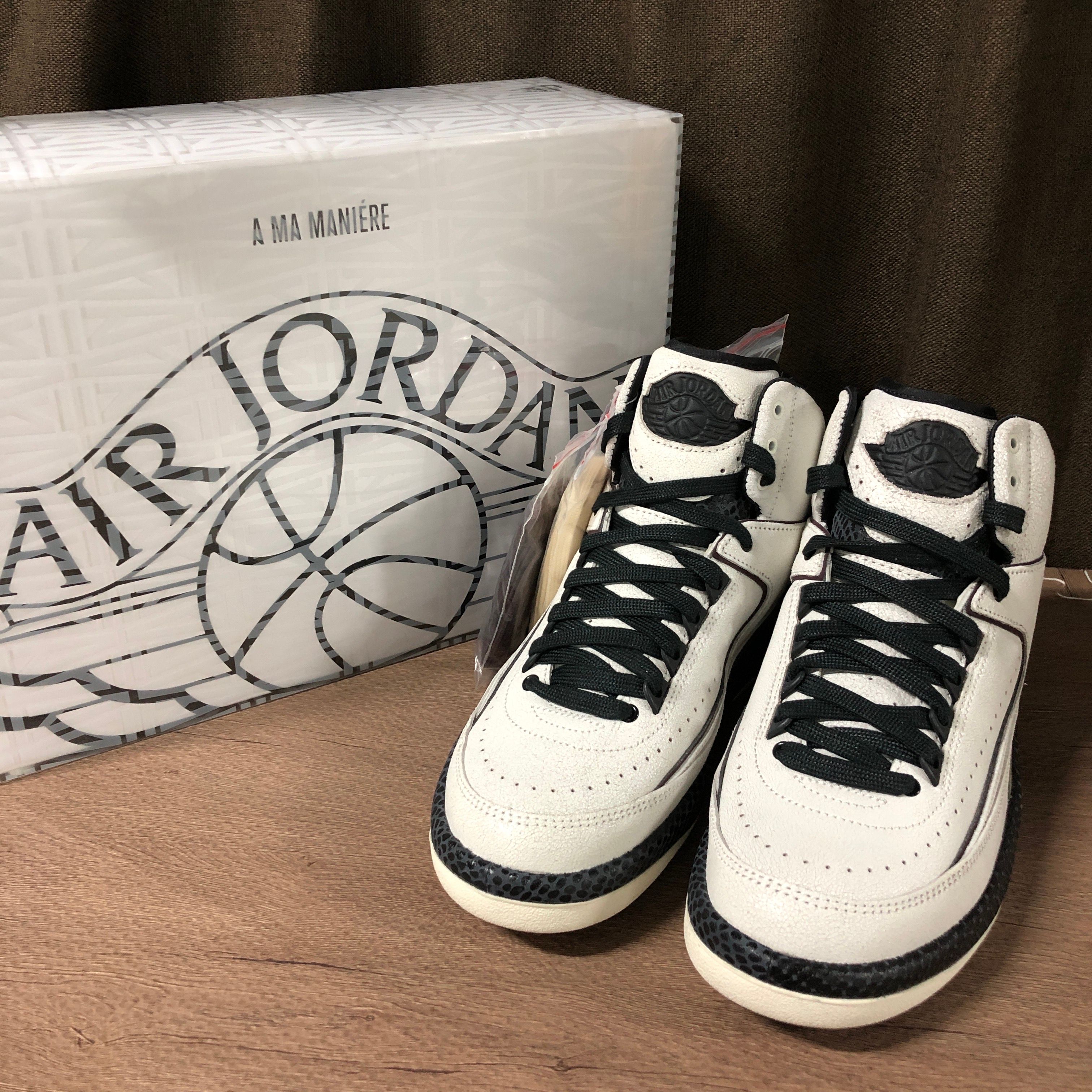 A Ma Maniere × Nike Air Jordan 2 "Airness/Sail and Burgundy"