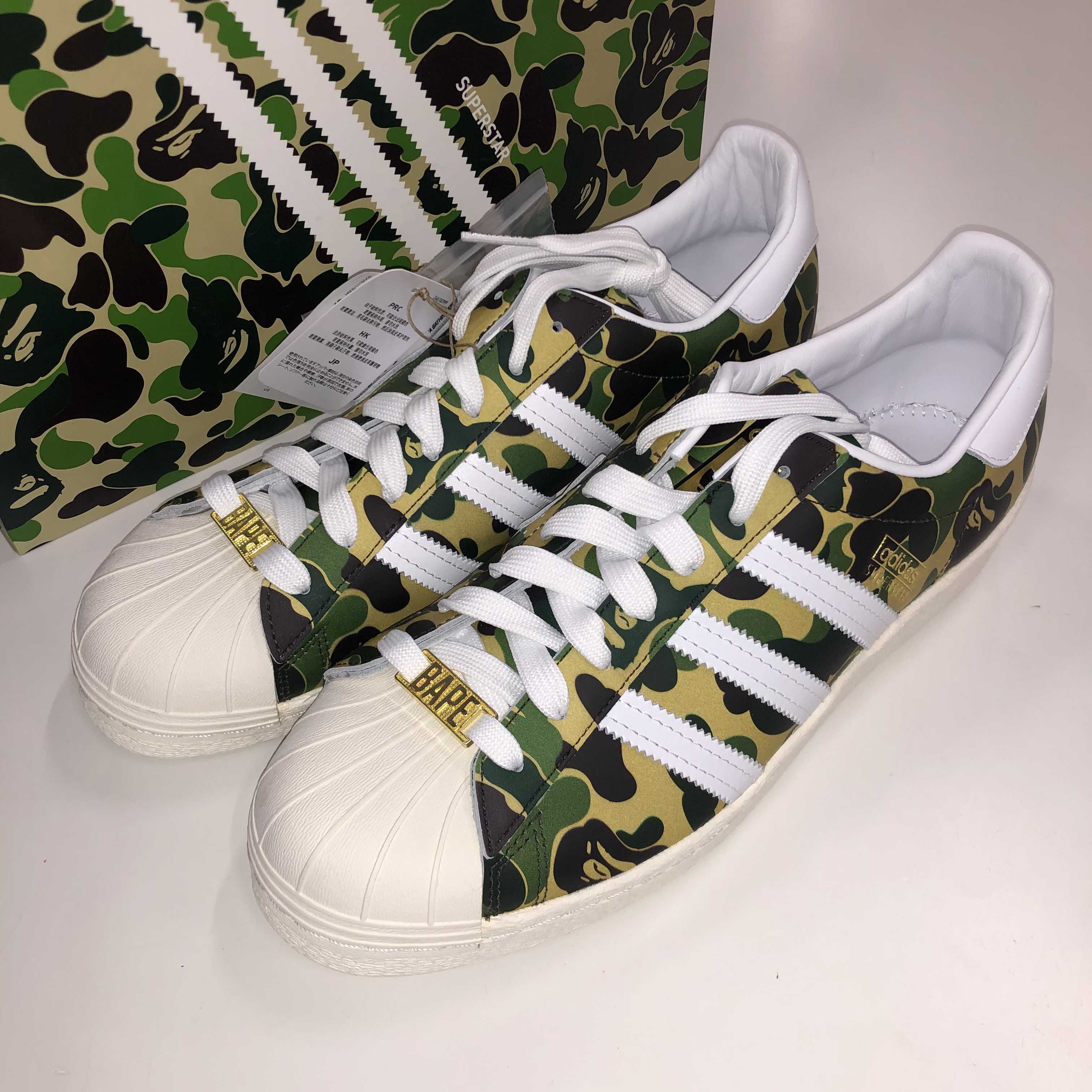 A BATHING APE®︎ × adidas Superstar 80's "Green Camo"