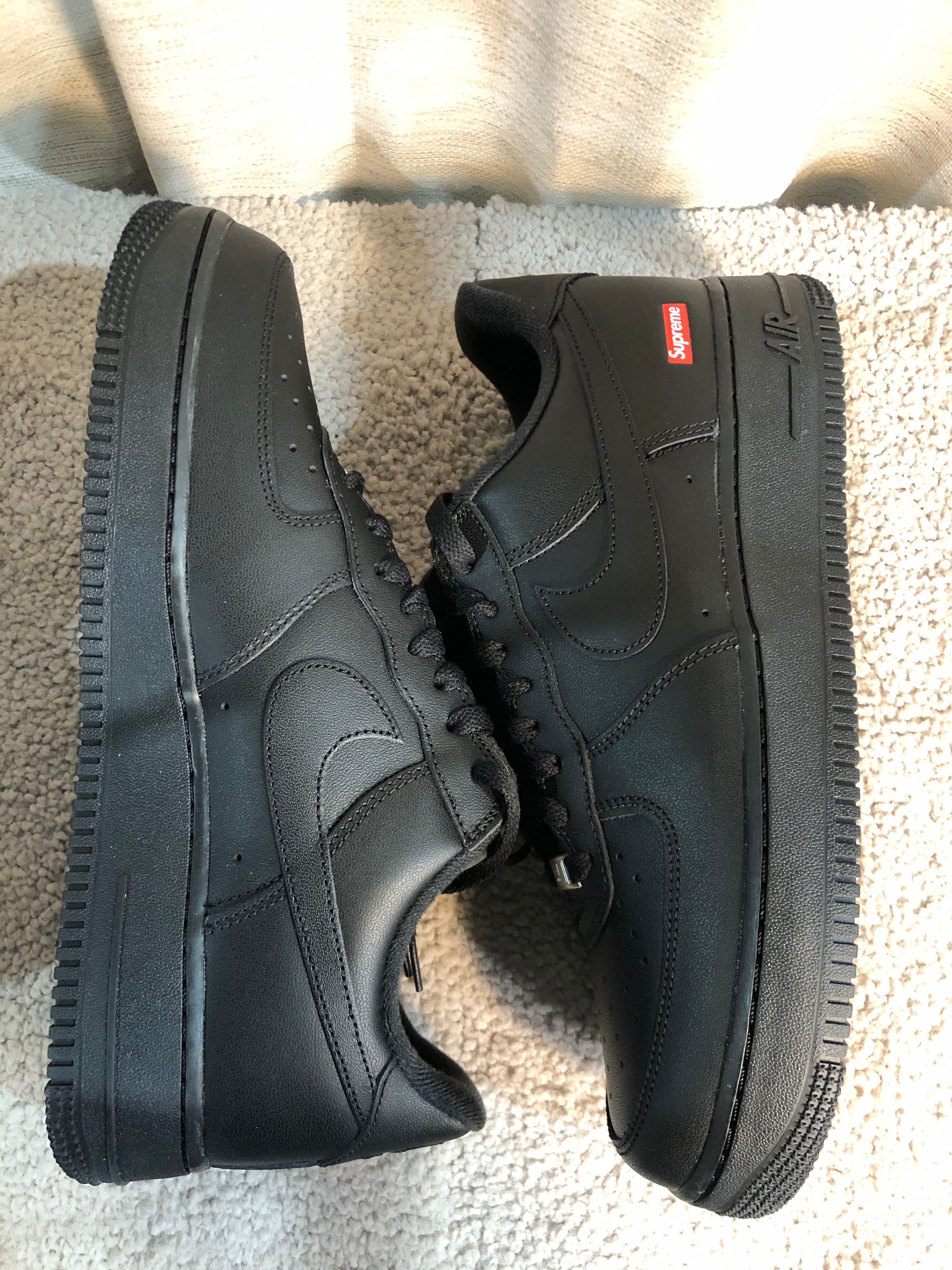 Supreme × Nike Air Force 1 Low "Black"