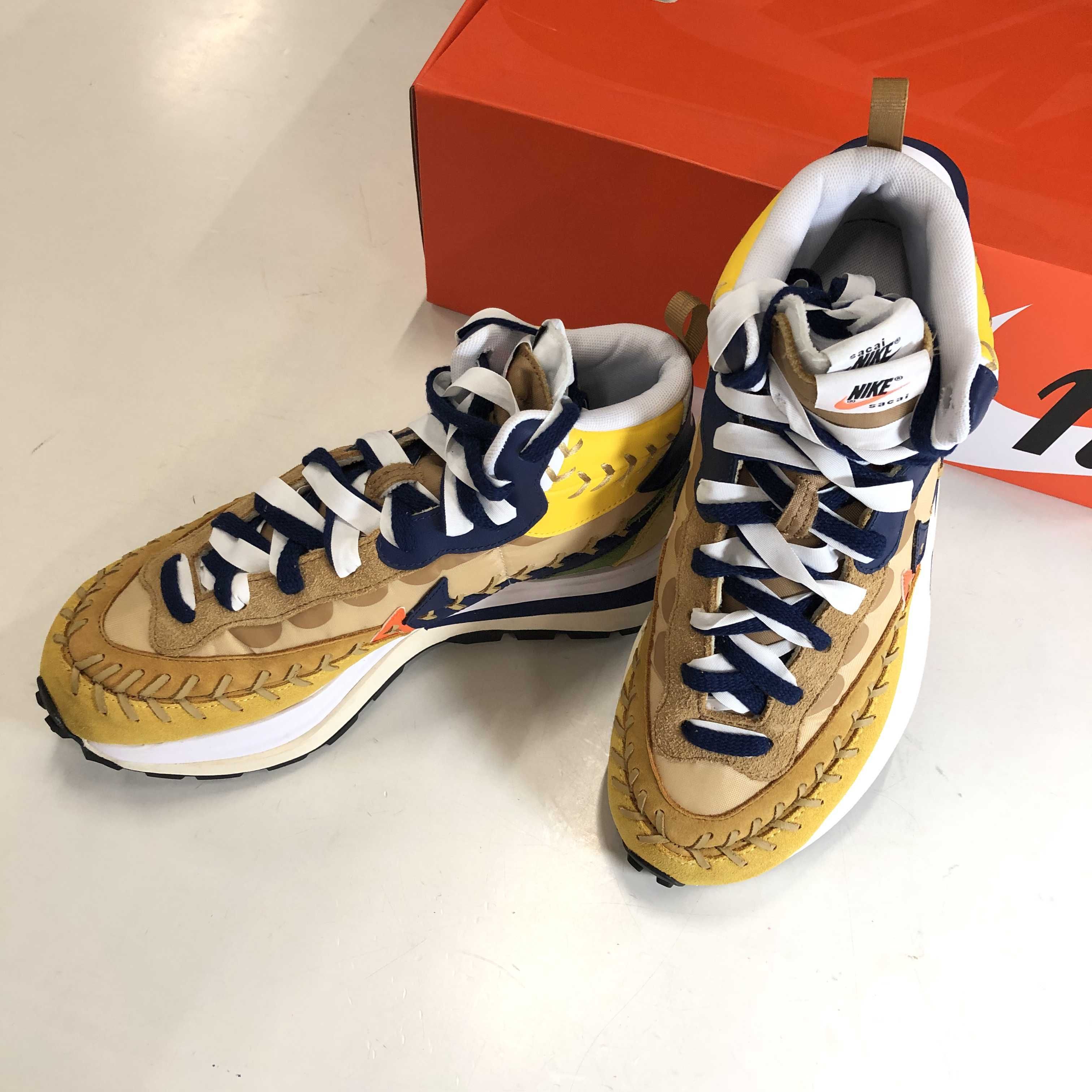 Jean-Paul Gaultier × sacai × Nike VaporWaffle "Sesame/Multi Color"