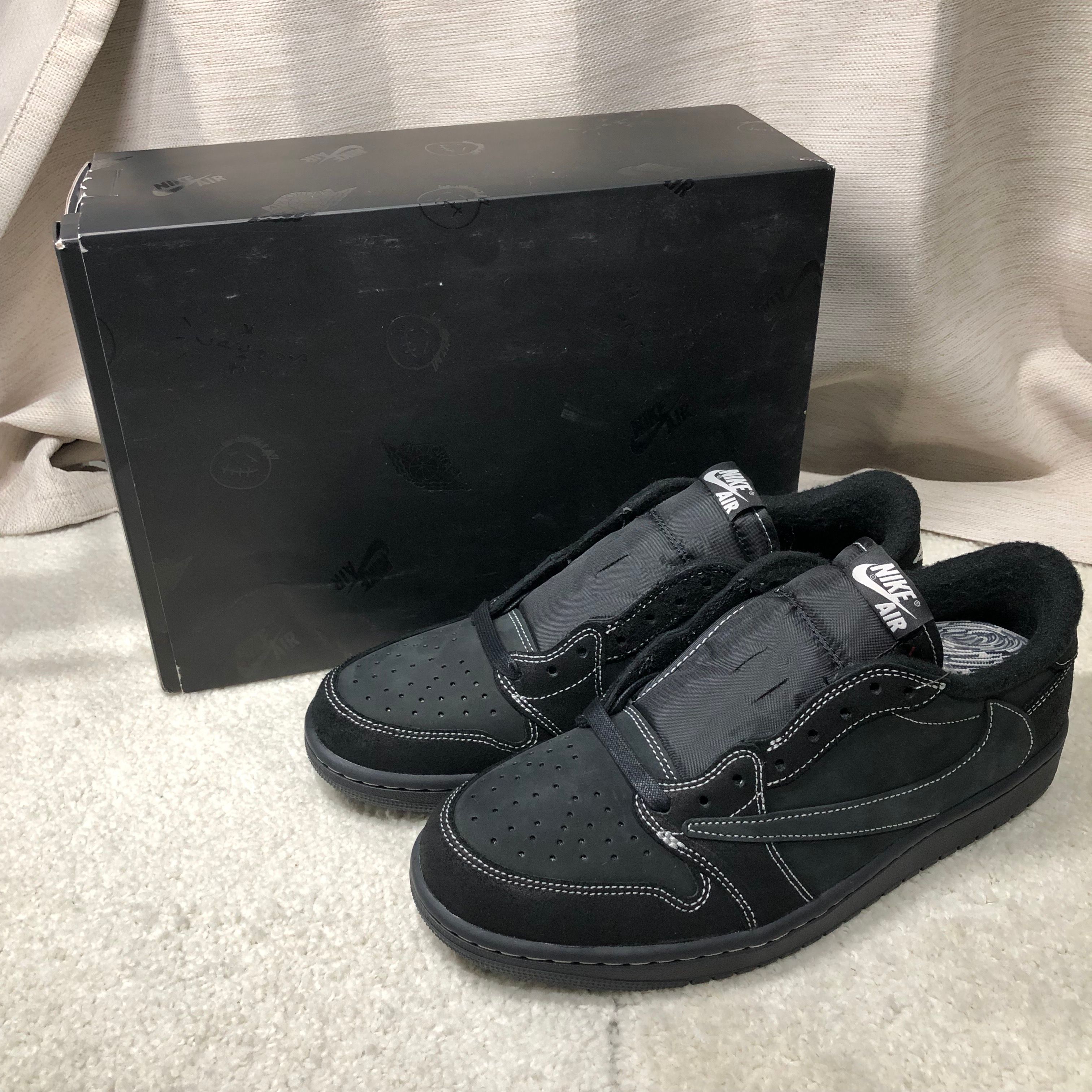 Travis Scott × Nike Air Jordan 1 Low OG SP "Black Phantom"