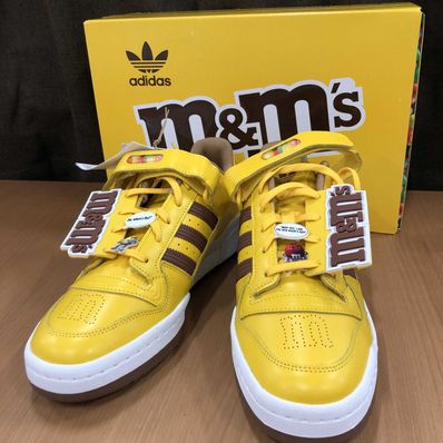 m&m's × adidas Forum Low "Yellow/Brown"