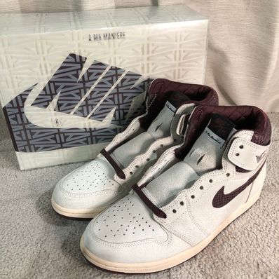 A Ma Maniere × Nike Air Jordan 1 Retro High OG "Sail and Burgundy"