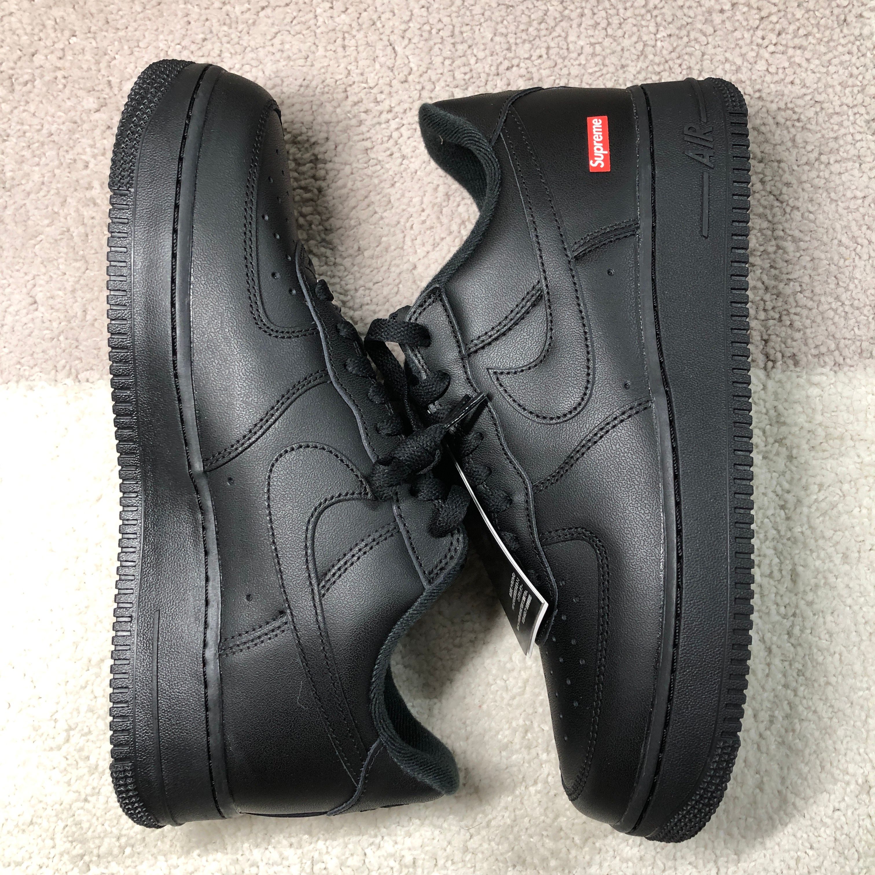Supreme × Nike Air Force 1 Low "Black"