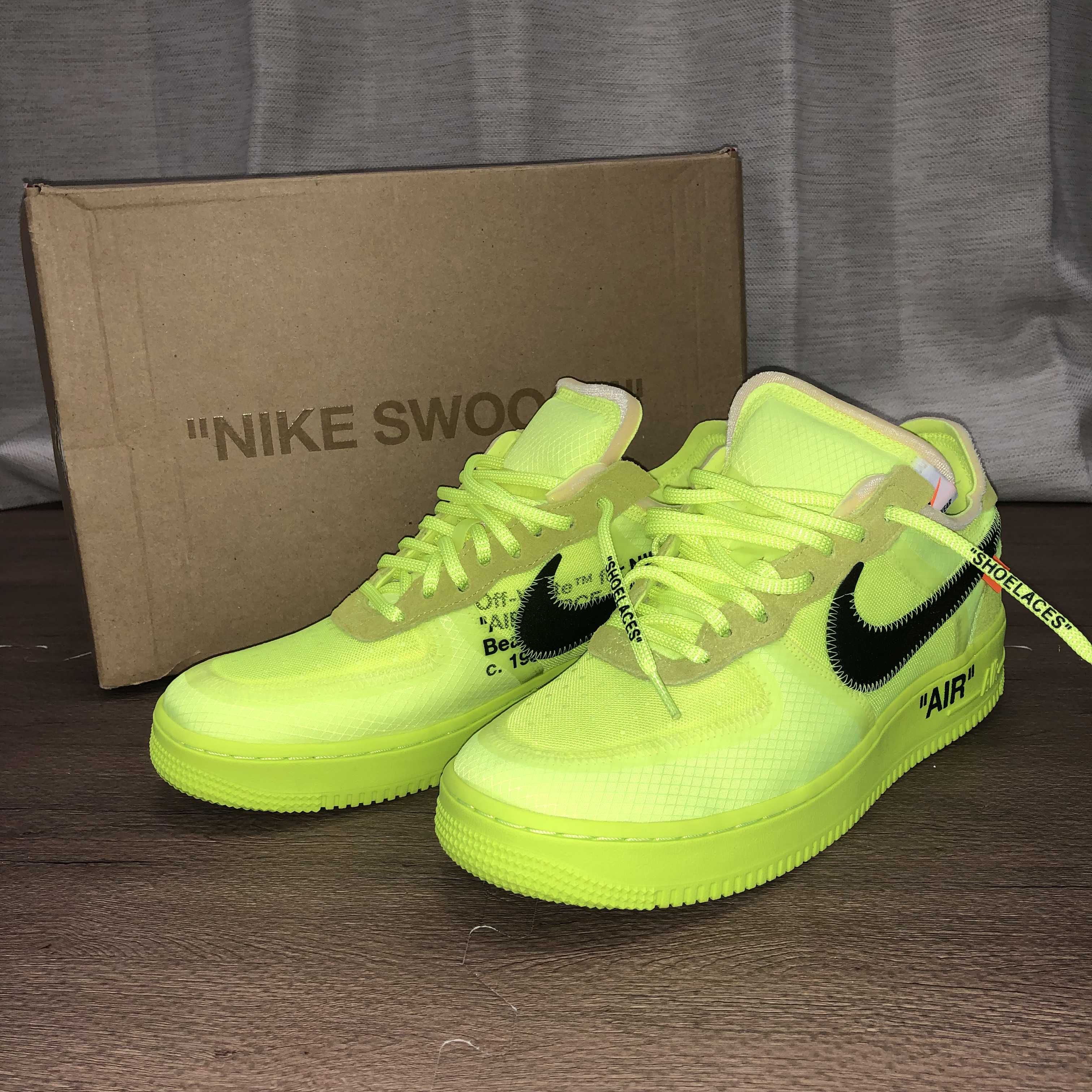 Off-White × Nike Air Force 1 Low "Volt"