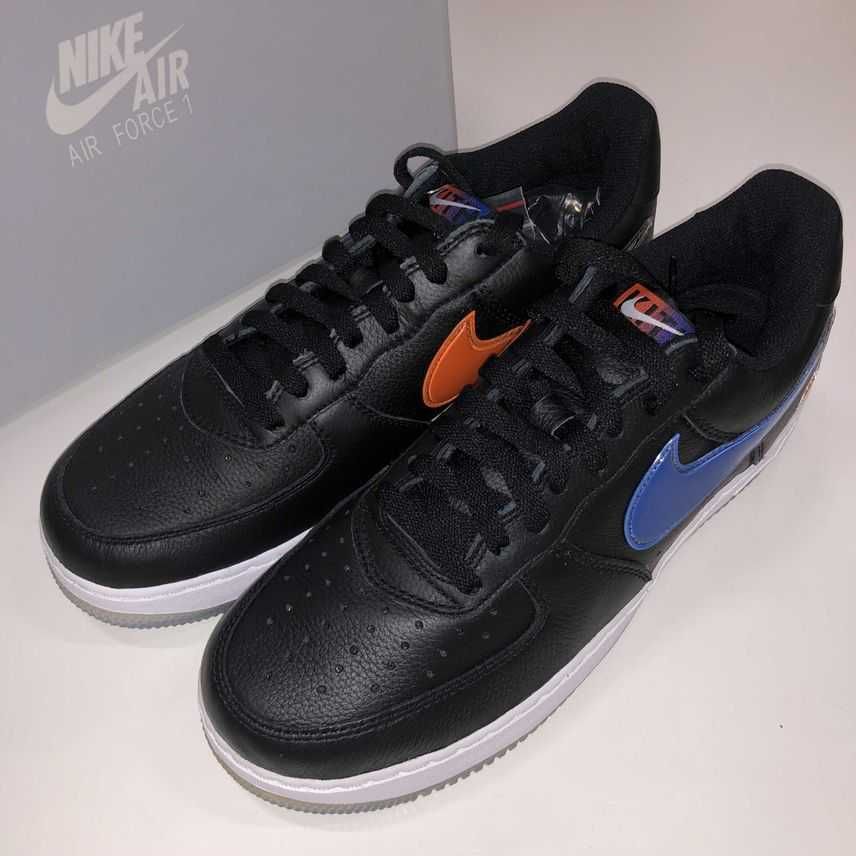 KITH × Nike Air Force 1 Low New York Knicks "Black/Brilliant Orange/Rush/Brilliant White"