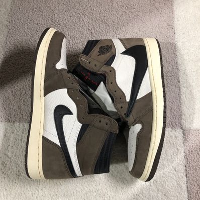 Travis Scott × Nike Air Jordan 1 Retro High OG TS SP "Sail/Dark Mocha"