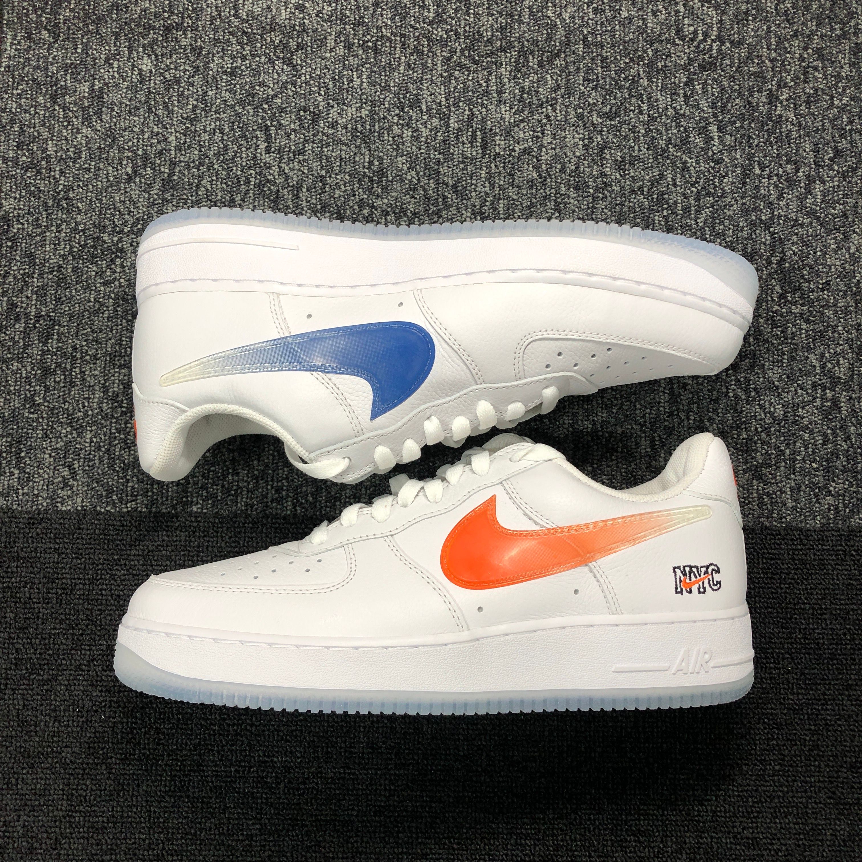 KITH × Nike Air Force 1 Low "White/Rush Blue/White/Brilliant Orange"
