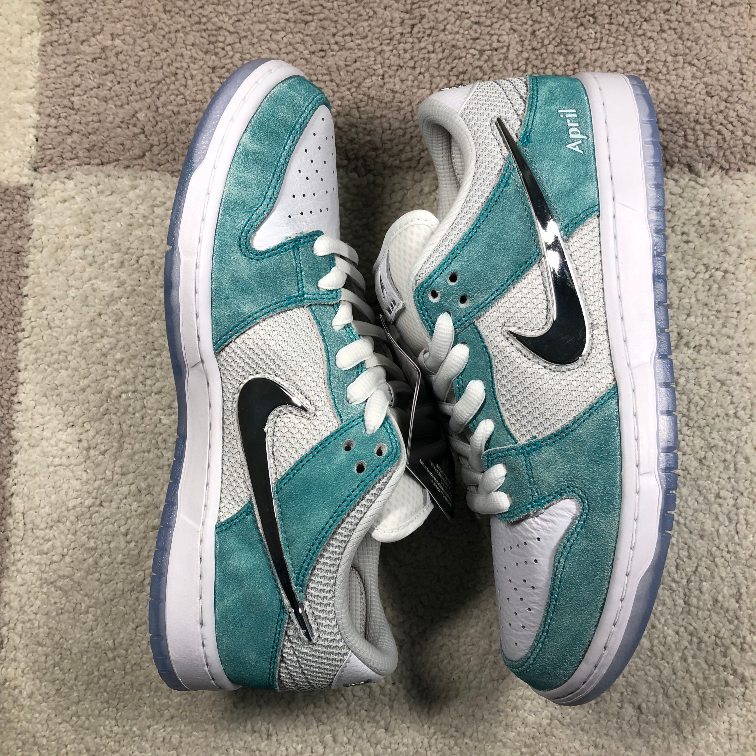 APRIL SKATEBOARDS × Nike SB Dunk Low Pro QS "White and Multi-Color"