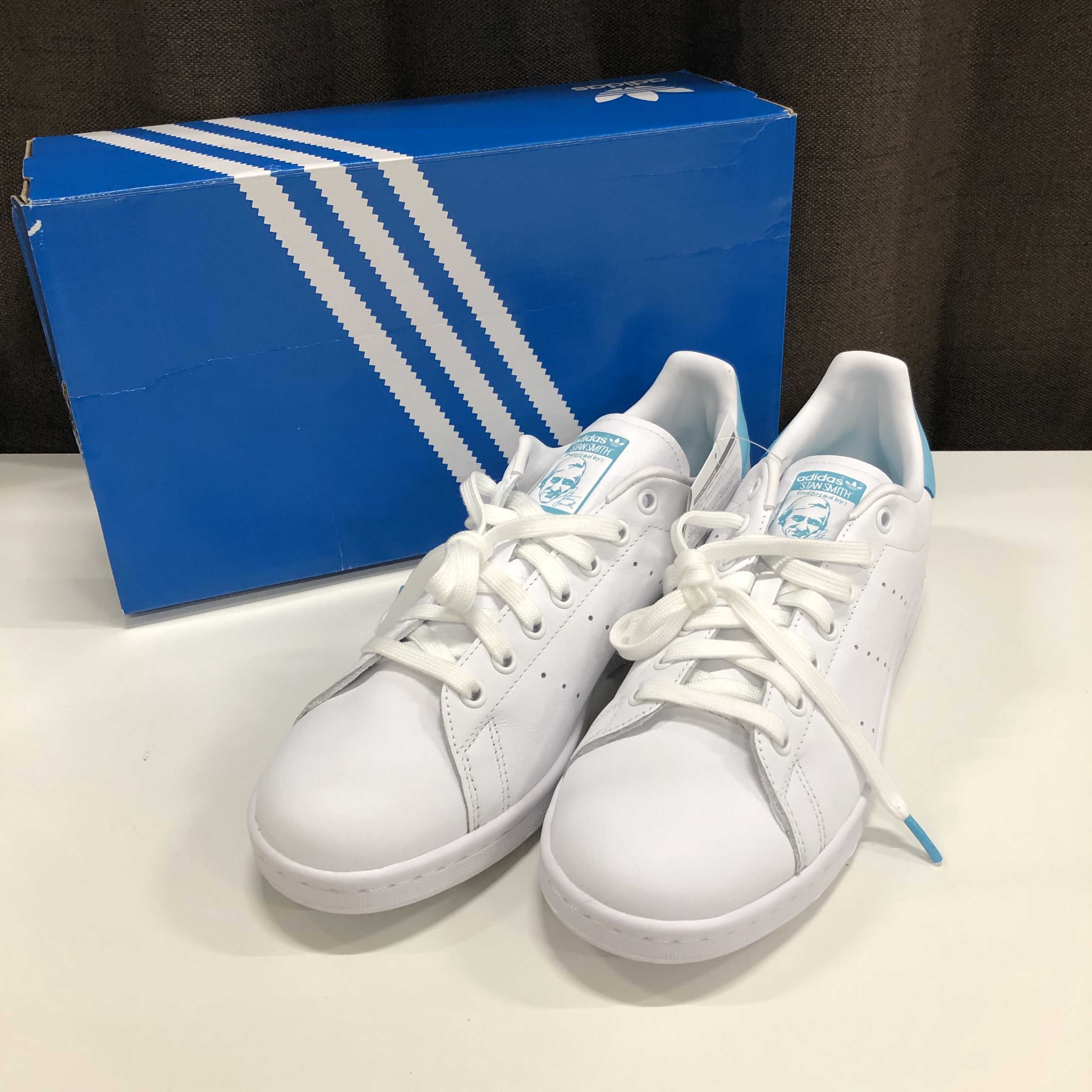 adidas Stan Smith "Cloud White Blue Glow"
