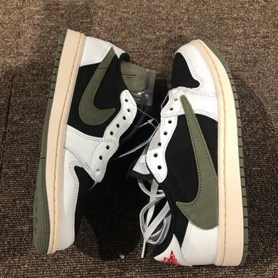 Travis Scott × Nike Women's Air Jordan 1 Low OG "Medium Olive"