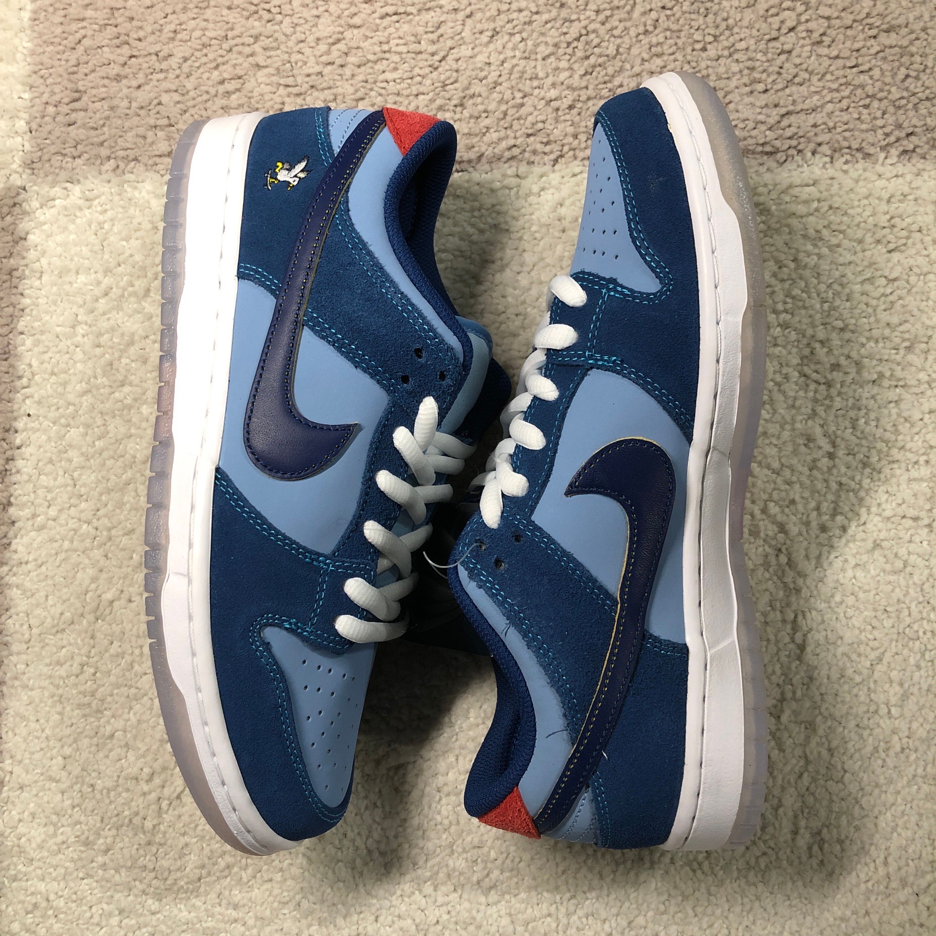 Why So Sad? × Nike SB Dunk Low "Coastal Blue/Speed Yellow-University Red"