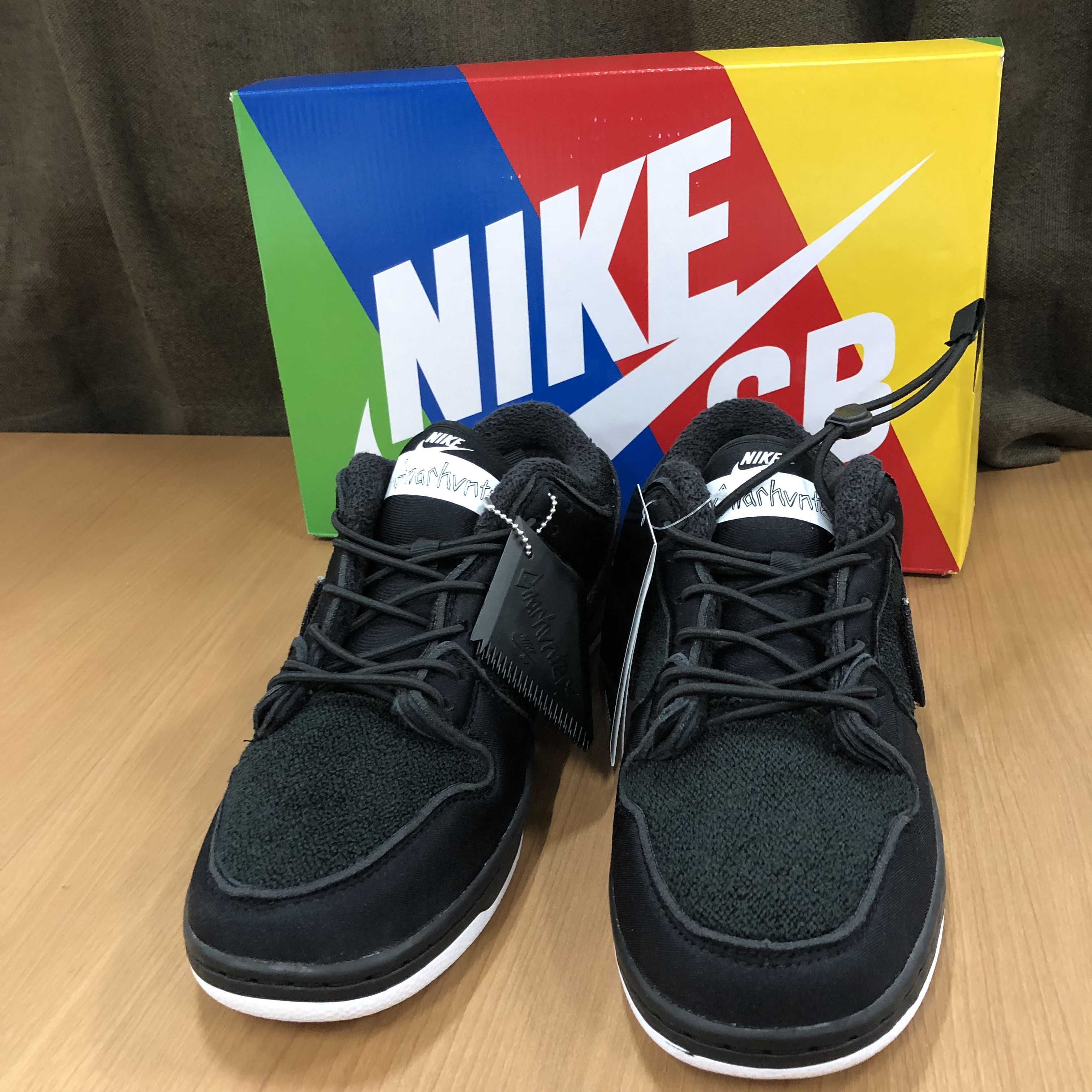 Gnarhunters × Nike SB Dunk Low "Black/White"