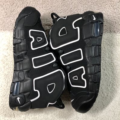 NIKE AIR MORE UPTEMPO GS "BLACK/WHITE"(2020)