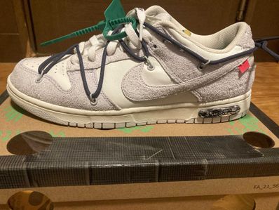 Off-White × Nike Dunk Low "Sail/Neutral Grey/Gridiron"