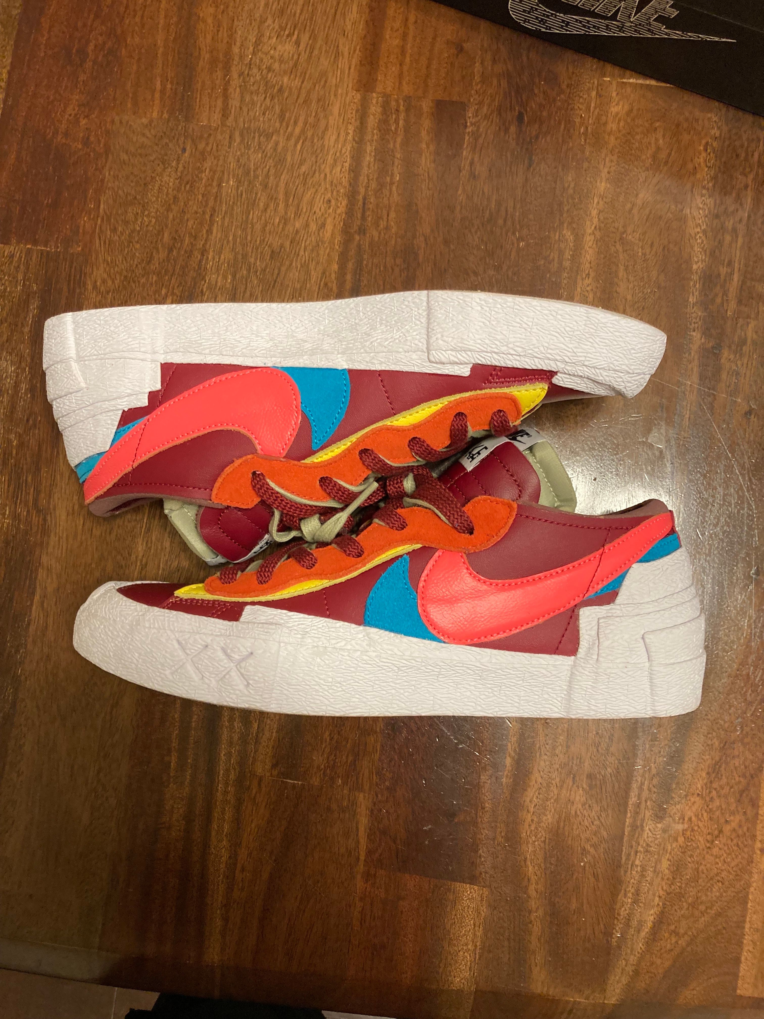 KAWS × sacai × Nike Blazer Low "Team Red"