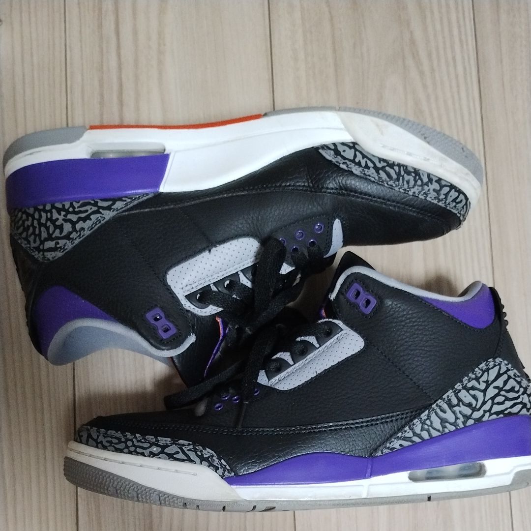 Nike Air Jordan 3 Retro "Black/Court Purple"