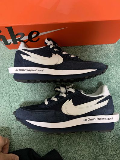 Fragment × sacai × Nike LD Waffle "Blackended Blue"