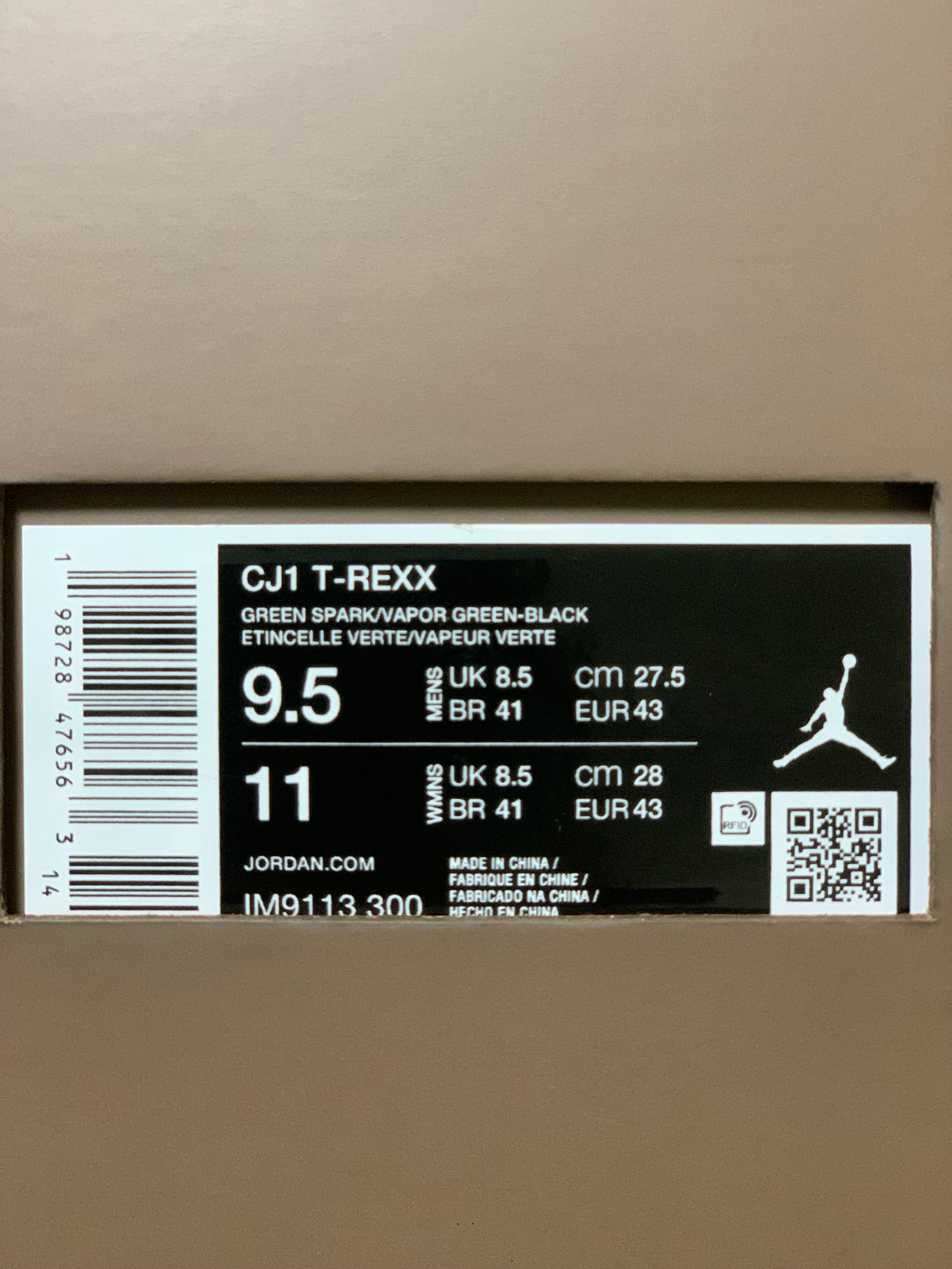 Travis Scott × Nike Jordan Jumpman Jack CJ1 T-Rexx "Green Spark"