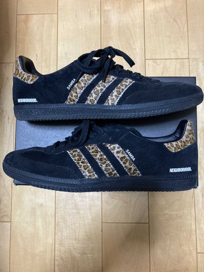 END. × NEIGHBORHOOD × adidas Samba "Core Black/Leopard"