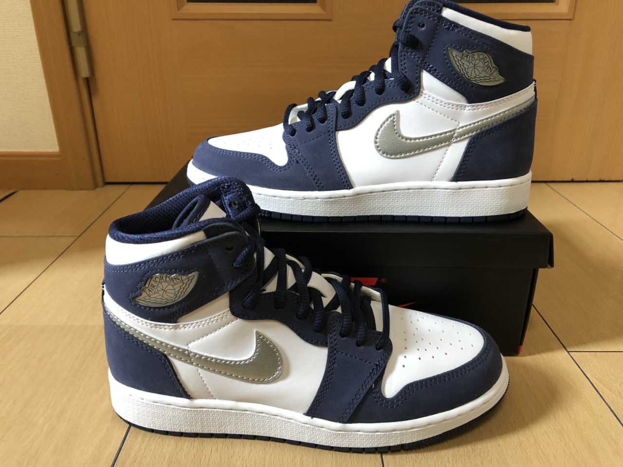 Nike GS Air Jordan 1 High OG CO.JP "Midnight Navy" (2020)(ブリーフケースなし)