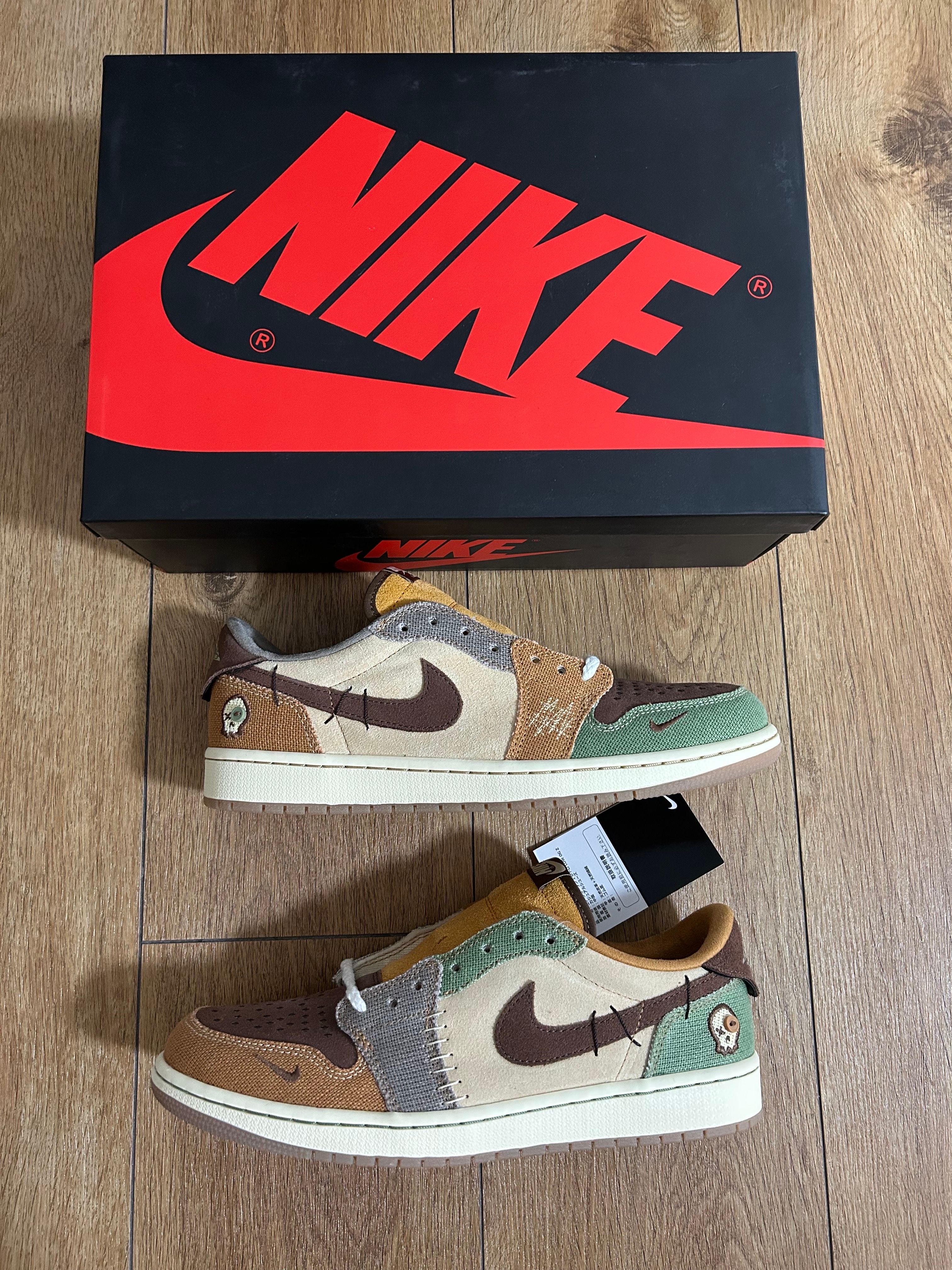 Zion Williamson × Nike Air Jordan 1 Low OG "Flax and Oil Green"