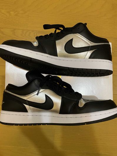 Nike Women's Air Jordan 1 Low SE "Black/Metallic Silver"