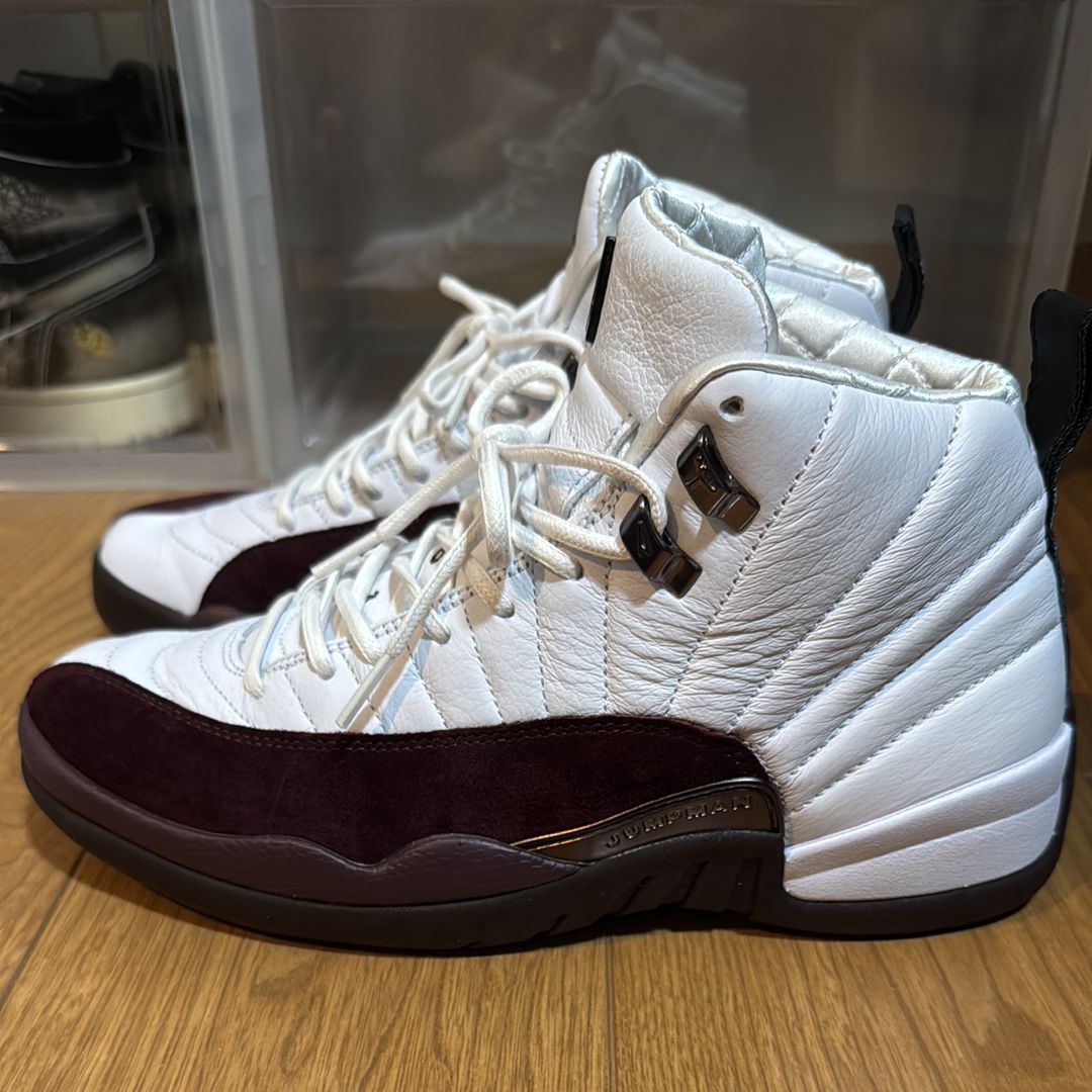 A Ma Maniere × Nike Women's Air Jordan 12 "White and Burgundy Crush"