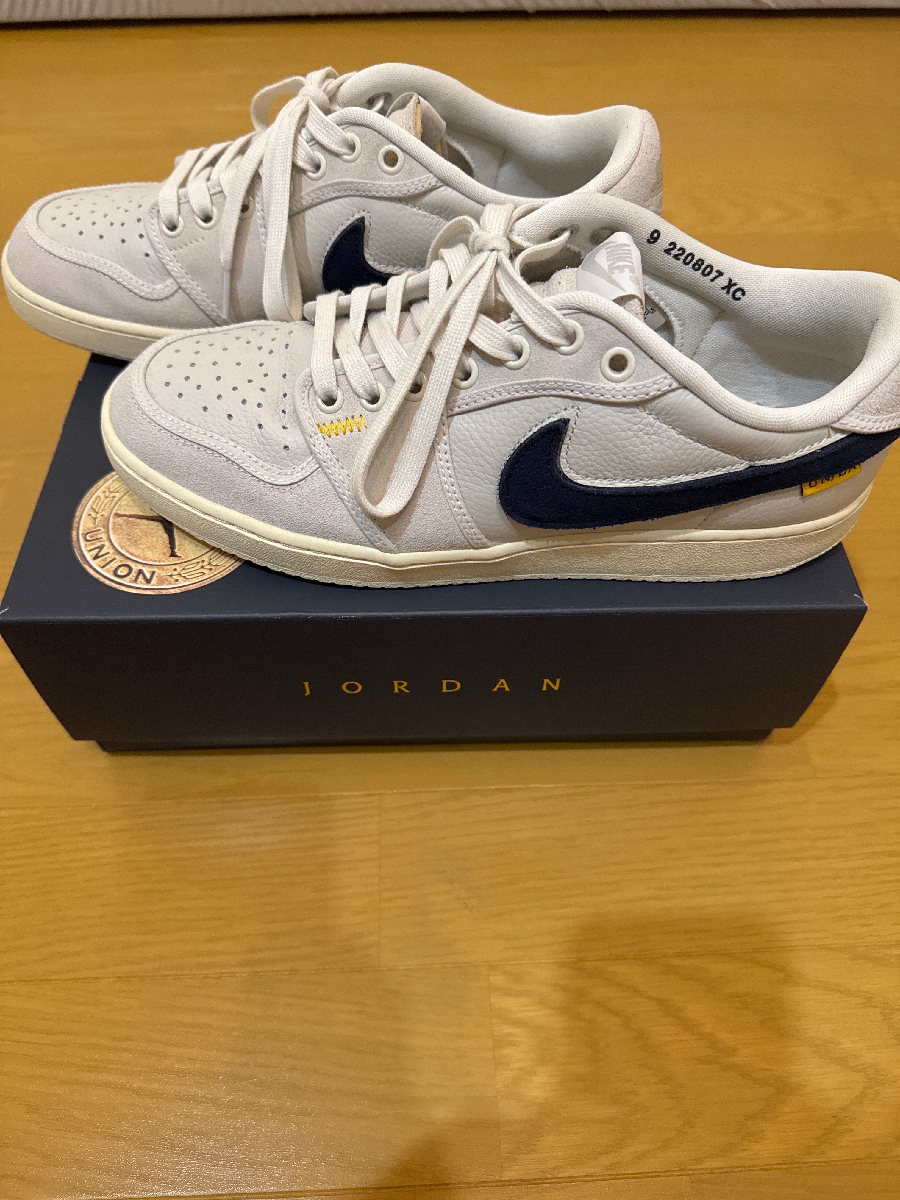 UNION × Nike Air Jordan 1 Low KO "Sail Leather"