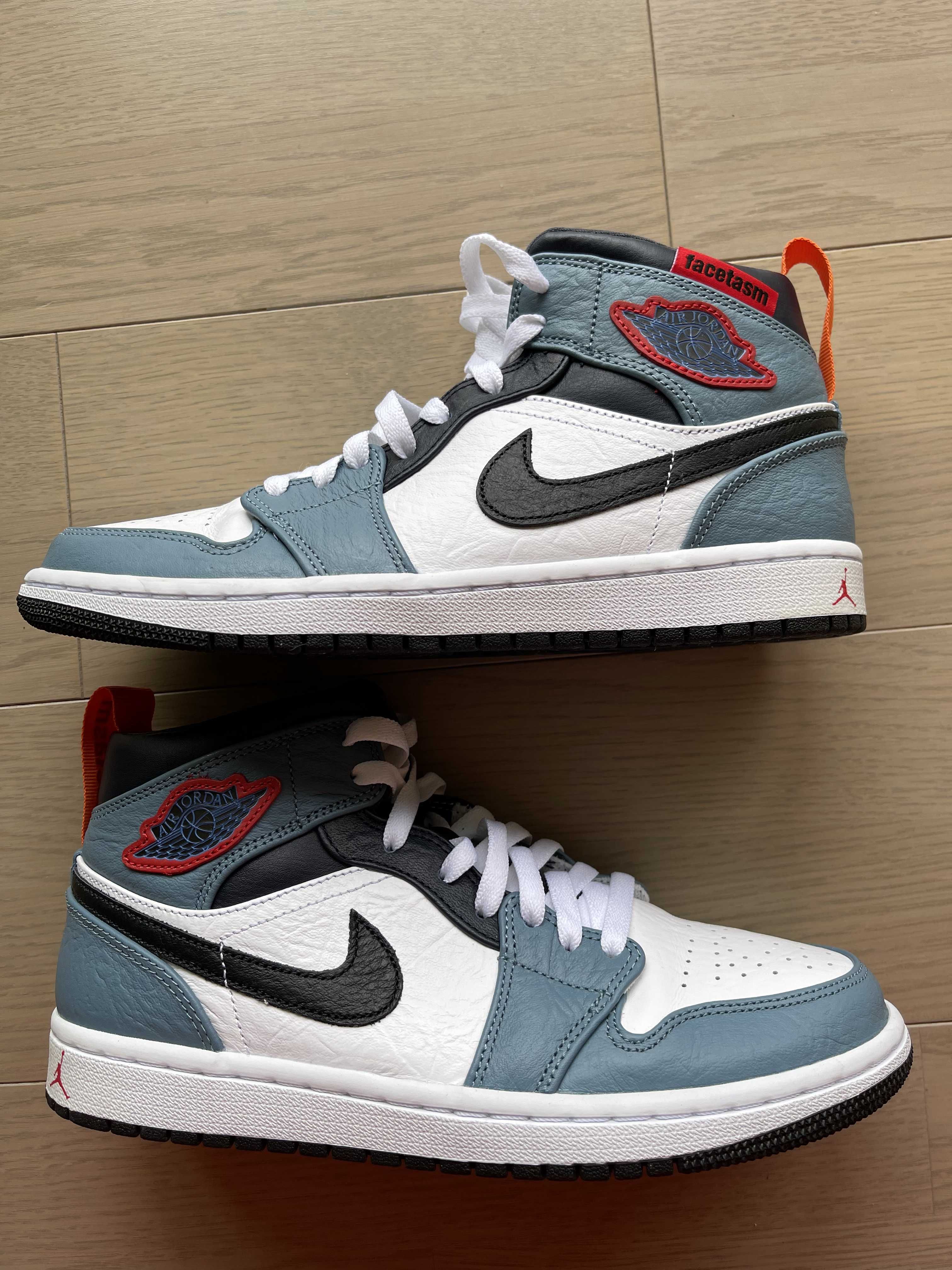 FACETASM × Nike Air Jordan 1 Mid "White/Navy"