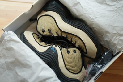 Stussy × Nike Air Penny 2 "Rattan and Limestone"