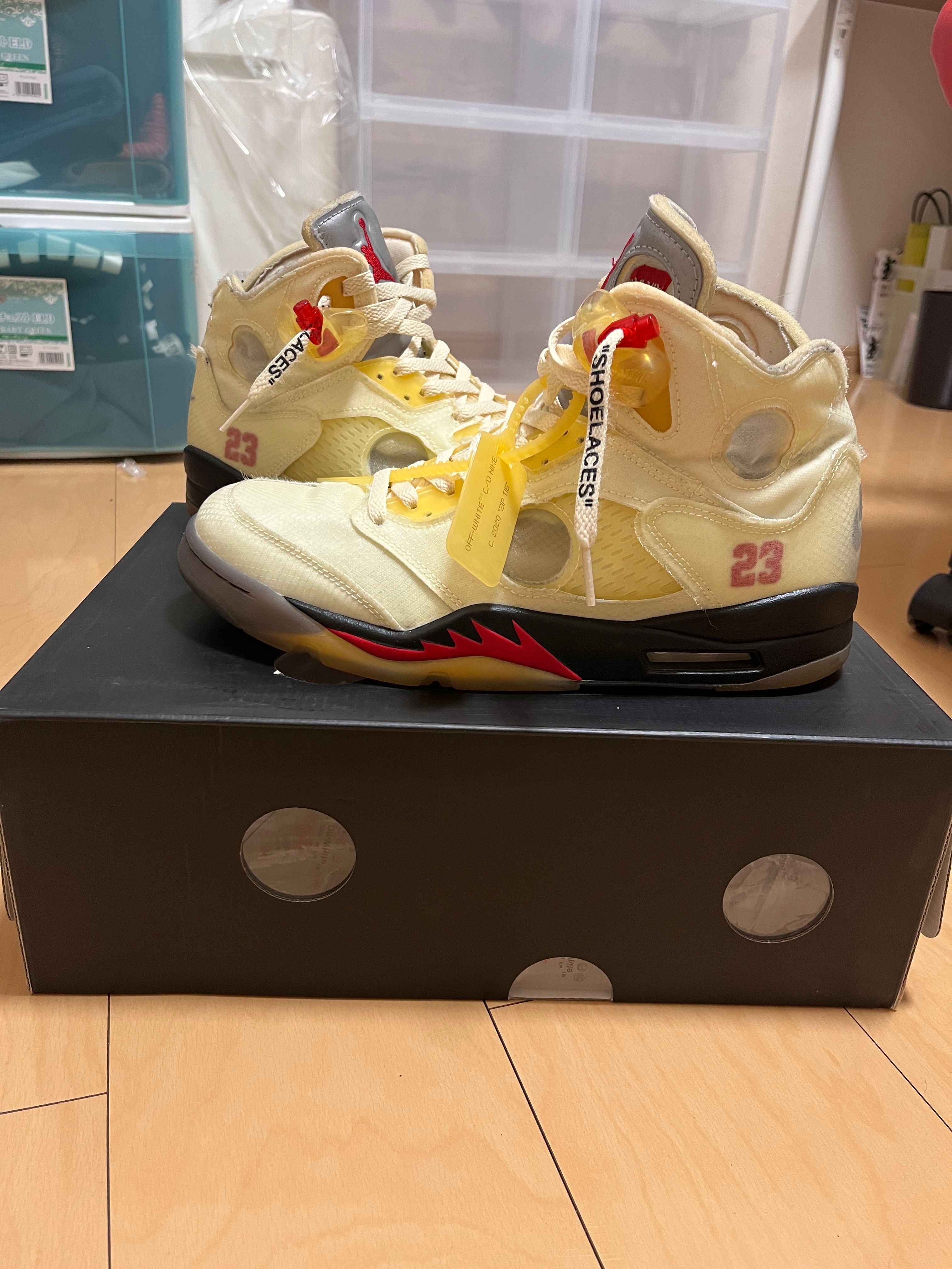 Off-White × Nike Air Jordan 5 "Sail"  