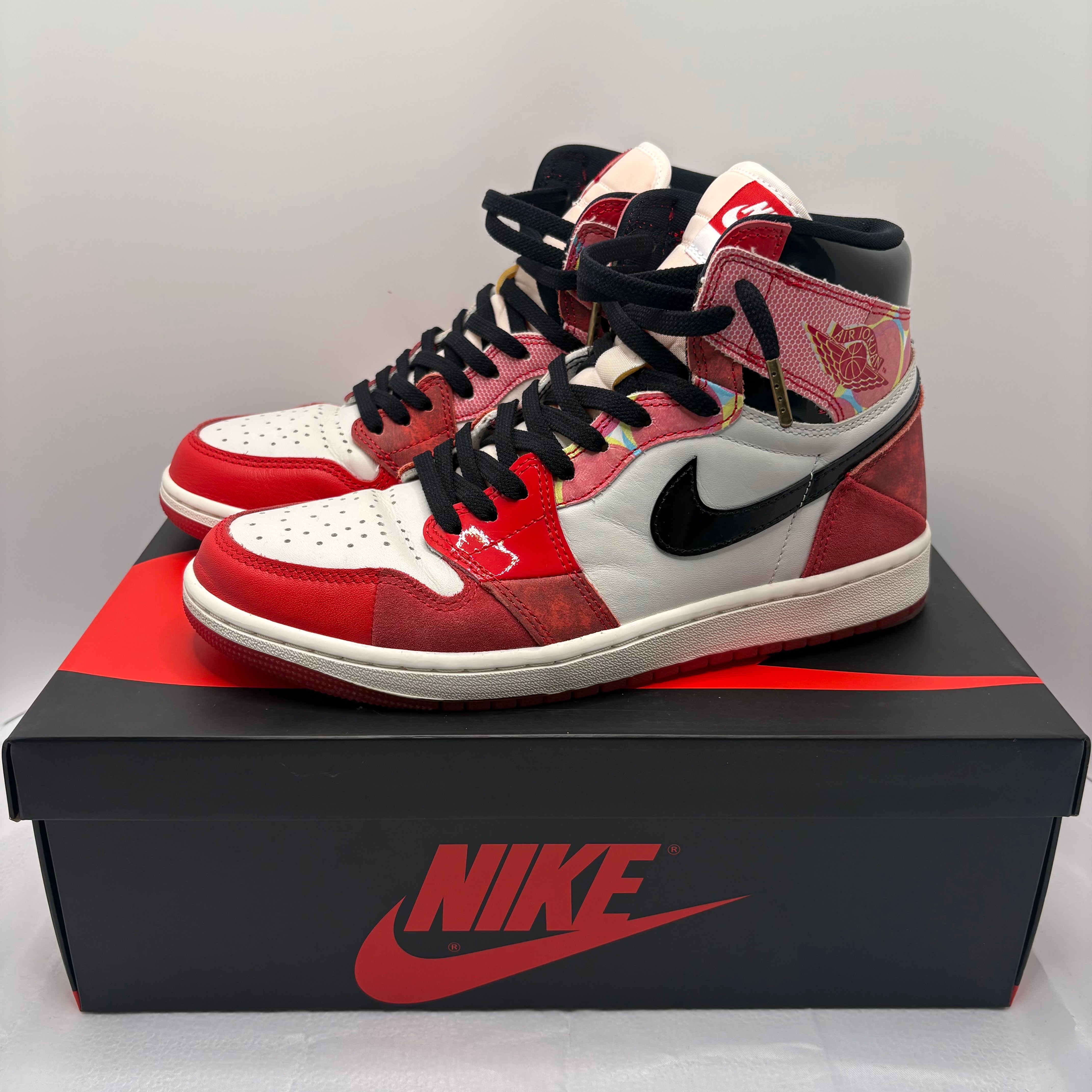 Spider-Man × Nike Air Jordan 1 Retro High OG SP "Spider-Man: Across the Spider-Verse/University Red"